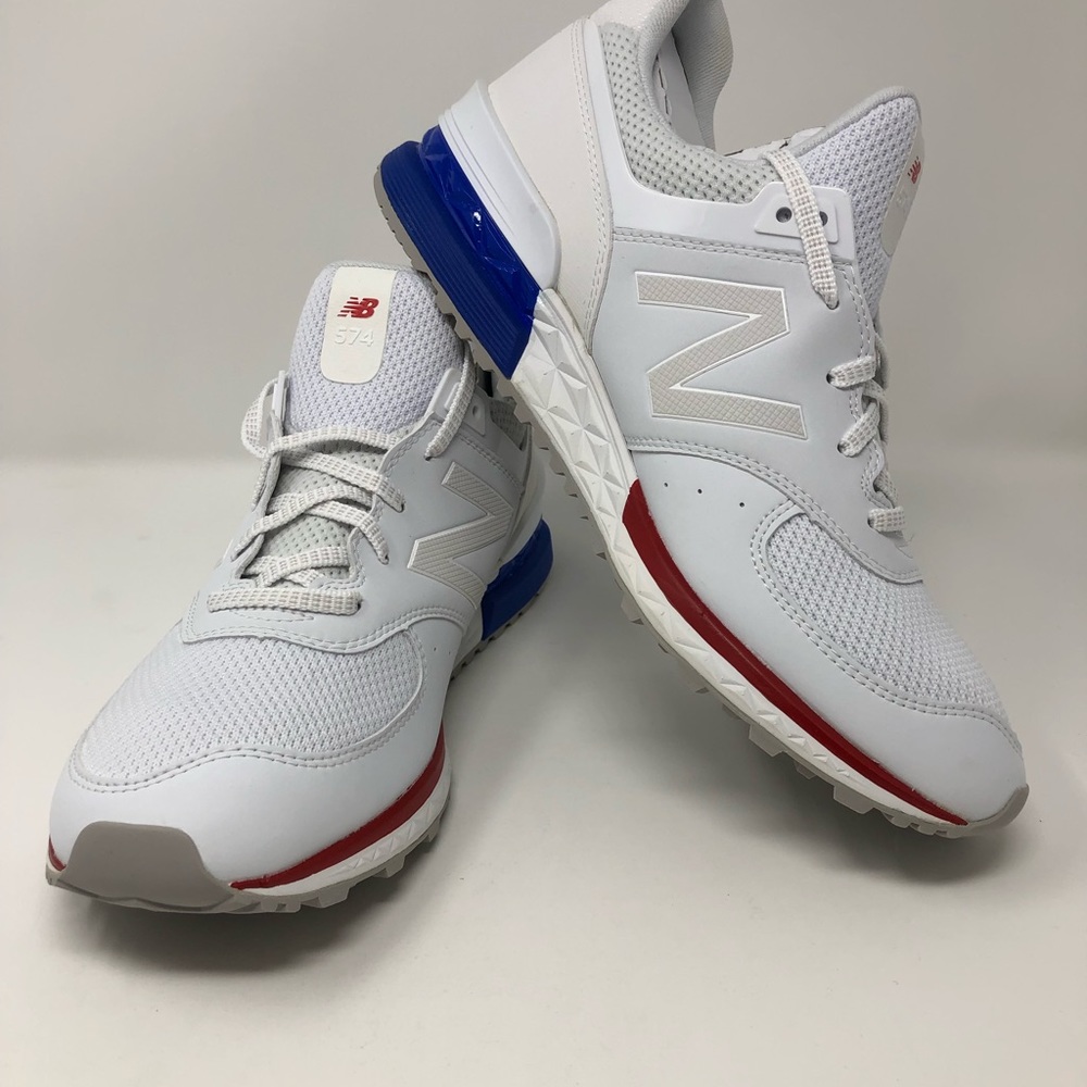 New Balance Men’s White 574 Athletic Shoes